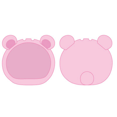 【굿즈-커버】 논캐릭 오리지널 오만쥬인형옷 곰 핑크