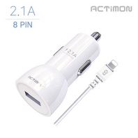 액티몬 차량용 충전기 USB1구 2.1A (8 PIN)